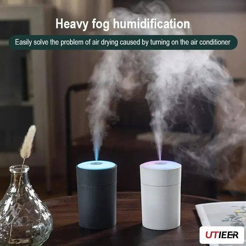 Night Light Colorful Cup Humidifier Usb Silent Moisturizing Aromatherapy Desktop Home Car Air Purifier