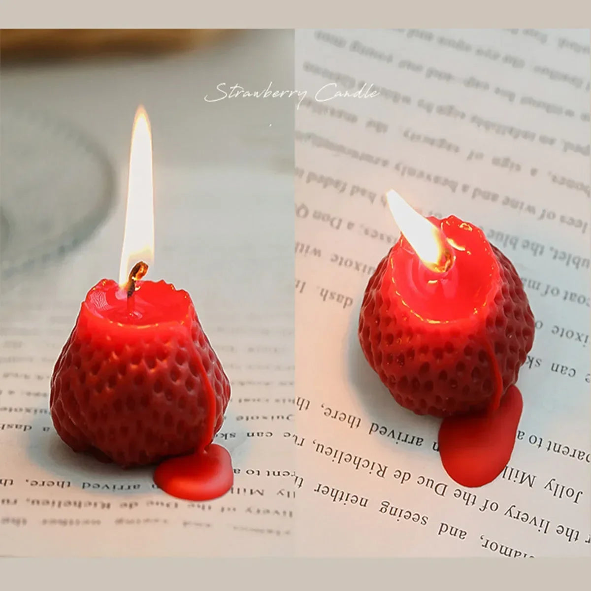 New Creative Strawberry Aromatherapy Candle with Hand Gift Fragrance Decoration Handmade Candle candle