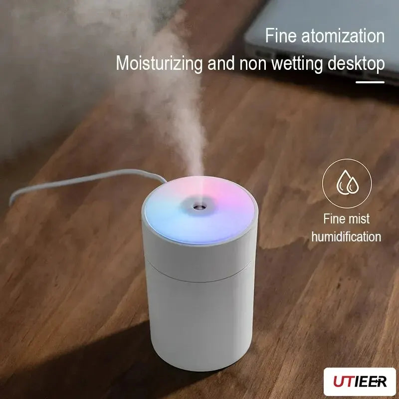 Night Light Colorful Cup Humidifier Usb Silent Moisturizing Aromatherapy Desktop Home Car Air Purifier